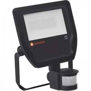 Image of LEDVANCE 20W Integrated LED Floodlight With PIR Black - Cool White - F2040BS 143555-460959