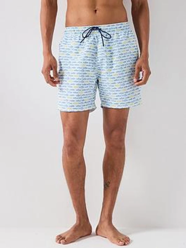 Image of Boss Mens Swim Shorts Swim Shorts S Blue 35273918350
