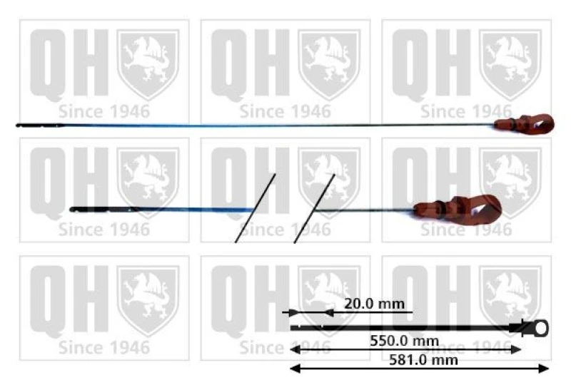 Image of QUINTON HAZELL Oil Dipstick QUINTON HAZELL QOD126