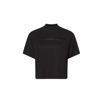 Image of Calvin Klein Jeans New Institutional T Shirt - CK BLACK BEH