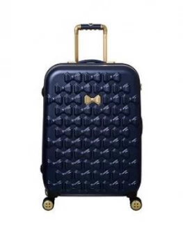 Image of Ted Baker Beau Medium 4 Wheel Navy Suitcase