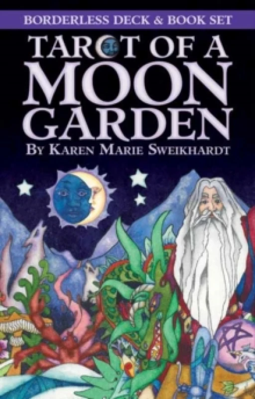 Image of Borderless Tarot Of A Moon Garden Deck Book Set Kit