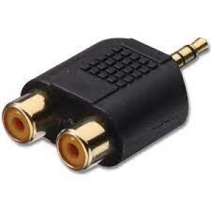 image of 2 Rca F To 3.5mm Jack M Adapter