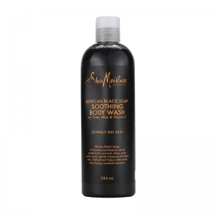 image of Shea Moisture African Black Soap Soothing Body Wash 384ml