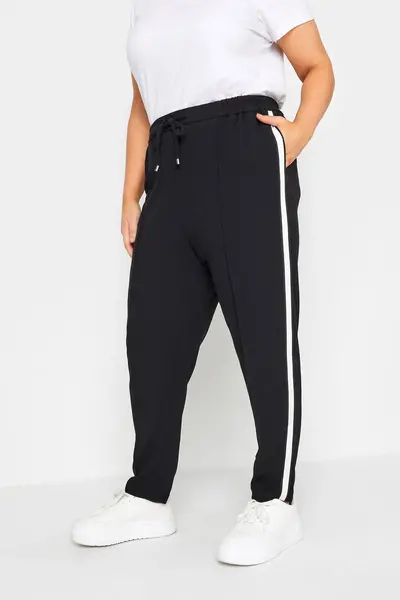 Image of Yours Side Stripe Joggers Black