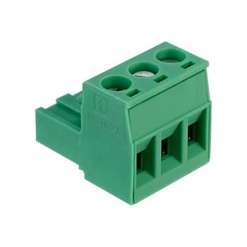 image of 1754465 MSTB 2,5/ 3-ST 3 Way Screw Plug Terminal Block 12A 5mm - Phoenix Contact