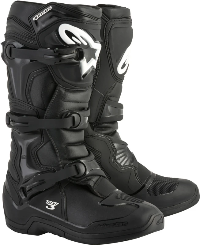 Image of Alpinestars Tech 3 Motocross Boots, black, Size 40 41 for Men