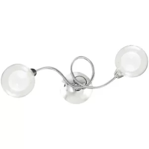 Image of Fan Europe BLOG 2 Light Multi Arm Semi Flush Ceiling light Chrome 42x15x14cm
