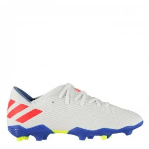 Image of adidas Nemeziz Messi 19.3 Junior FG Football Boots - White/Red/Blue