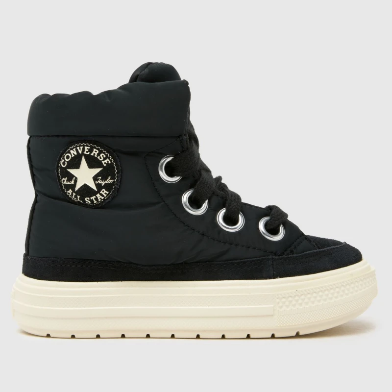 Image of Converse Kids All Star Elements Seasonal Colour Ankle Boots Black Baby 27 (9 to 9.5);28 (10);29 (11);30 (11.5);31 (12.5 to 13);32 (13.5);33 (1);34 (2)