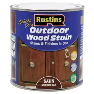 Image of Rustins Quick Dry Woodstain - Medium Oak - 1L