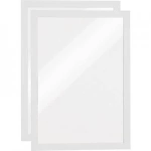 Image of Durable 487202 DURAFRAME A4 - 4872 Ad frame Self Adhesive A4 White (W x H) 236mm x 322mm 2 pcs