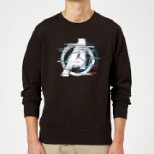 Image of Avengers: Endgame White Logo Sweatshirt - Black