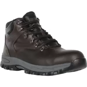 Image of Regatta Mens Gritstone Leather Safety Boots (11 UK) (Peat) - Peat