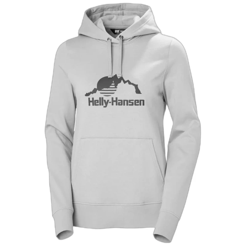 Image of Helly Hansen Nord Graphic Womens Hoodie Gris Female L