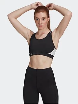 Image of adidas Karlie Kloss Believe This Bra Womens - Noble Maroon / Off White