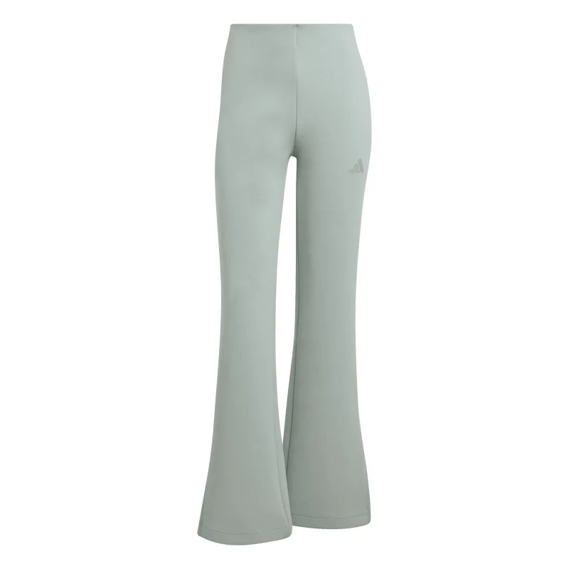 Image of Adidas Womens flared Trousers adidas Soft Lux Vert Female XS