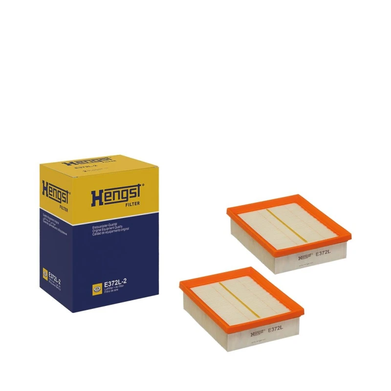 Image of HENGST FILTER E372L-2 Air filter Filter Insert Air Filter (8)