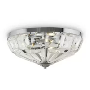 Maytoni Maytoni Facet Classic 4 Light Ceiling Light Chrome E14