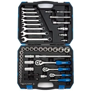 Image of Draper 1/4", 3/8" And 1/2" Square Drive Metric Tool Kit (75 Piece)
