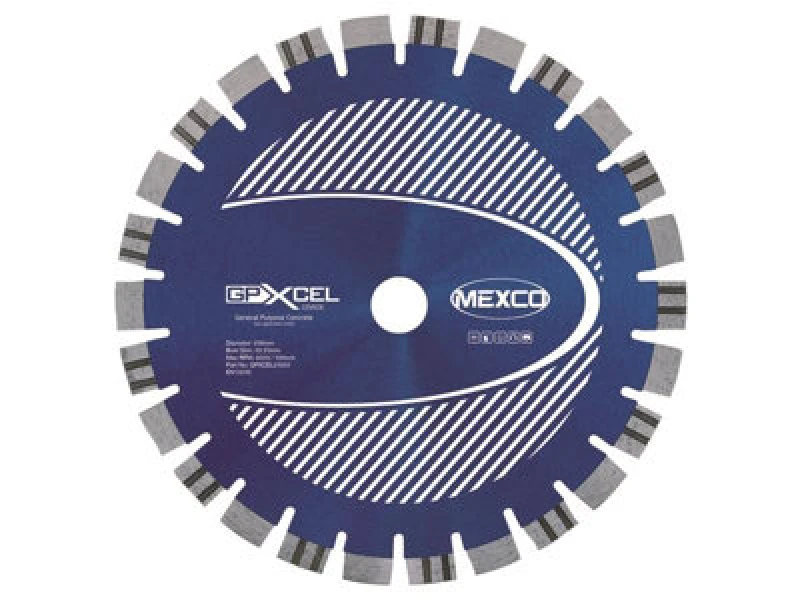 Image of Mexco Gpxcel25025 Xcel Grade Concrete Diamond Blade 250 X 22mm Mexgpxl25025