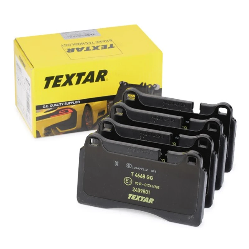 Image of TEXTAR 2409801 Brake pad set prepared for wear warning indicator Brake Pad Set,disc brake (402)