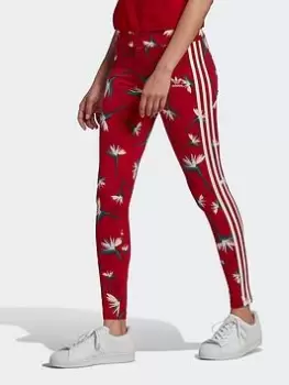 Image of adidas Originals Thebe Magugu X Leggings, Red, Size 32, Women