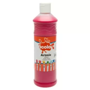 Image of Scola AM600/25 Artmix Ready-mix Paint 600ml - Crimson