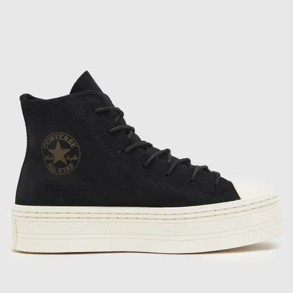 Converse all star modern lift trainers in black