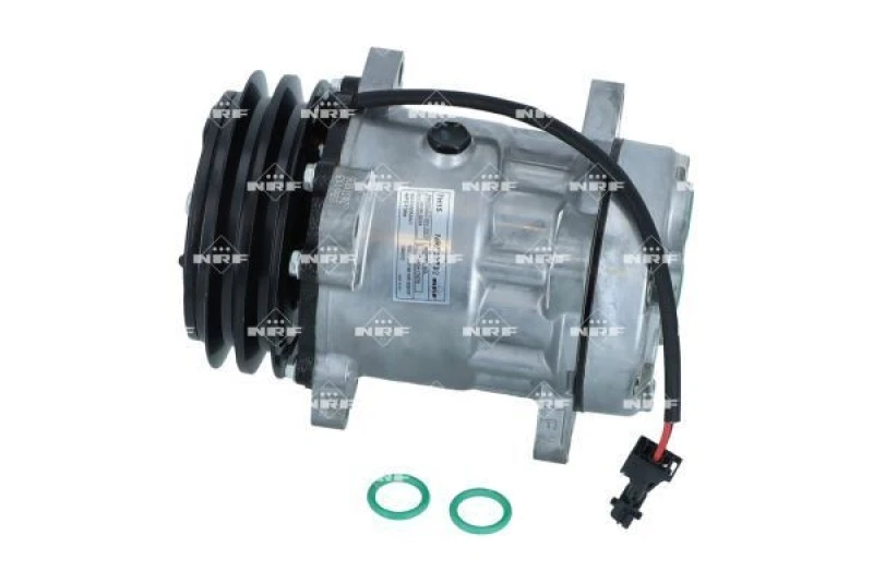 Image of NRF 32732 AC Compressor EASY FIT PAG 46, with PAG compressor oil, with gaskets/seals Compressor,air conditioning (447)