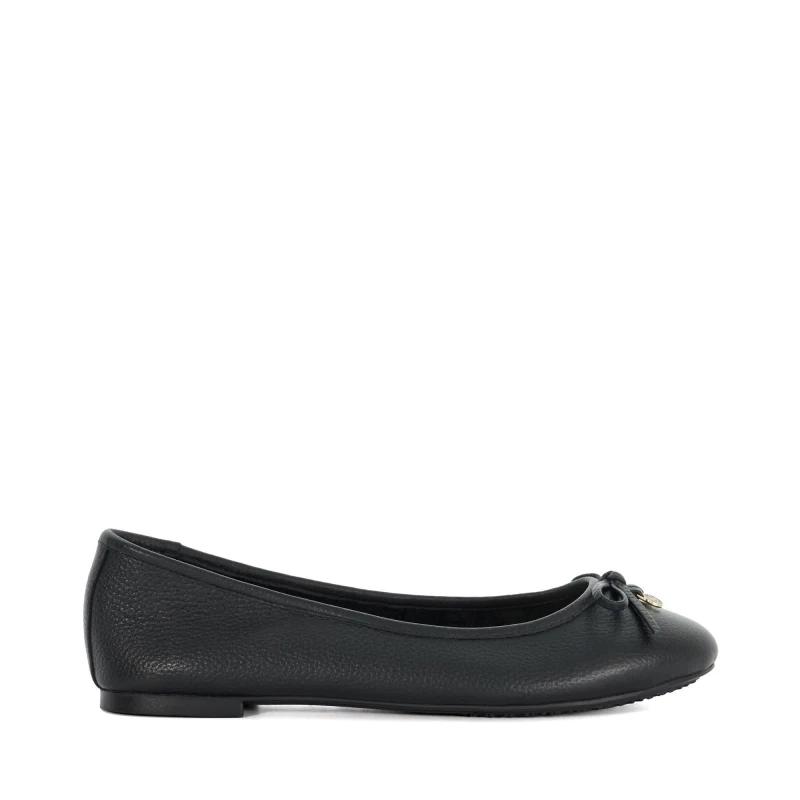 Image of Dune London Womens Harpington Leather Ballet Pumps Black female 4 (37)
