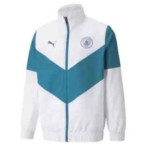 Puma Manchester City Pre Match Jacket 2021 2022 Junior Boys - White