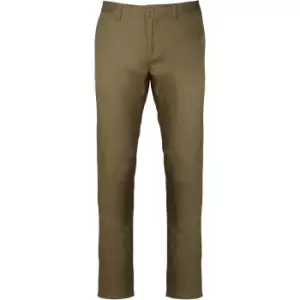 image of Kariban Mens Chino Trousers (S) (Light Khaki)