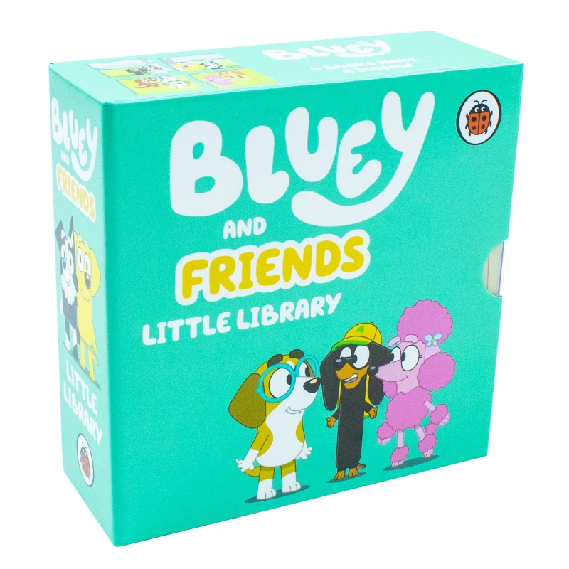 Image of Bluey and Friends Little Library 4 Board Book Collection Box Set (Snickers and Coco, Honey and Chloe) Ladybird