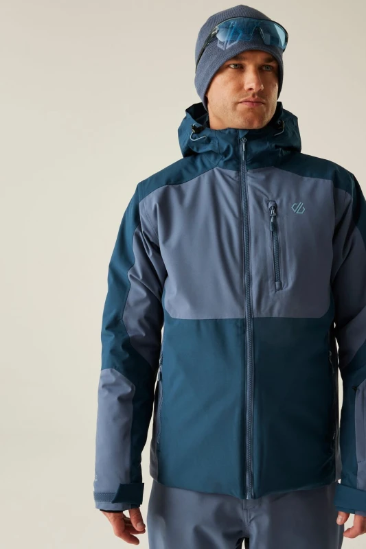 Image of Dare 2b Dare 2b Men Eagle Waterproof Breathable Insulated Skiing Jacket in Pale Blue Size: 3X-Large Pale Blue XXXL Male 5063516185543