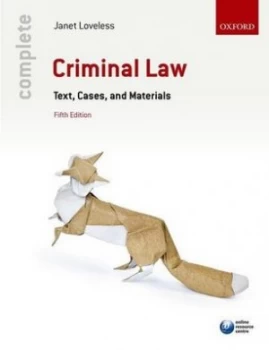 Image of Complete Criminal Law by Janet Loveless Book