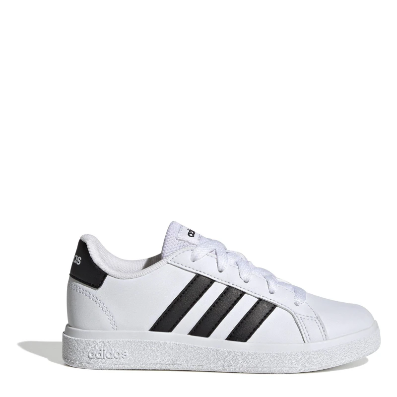 Image of adidas Grand Court Junior Boys Trainers Low Trainers 3 (35.5) White 09111601230