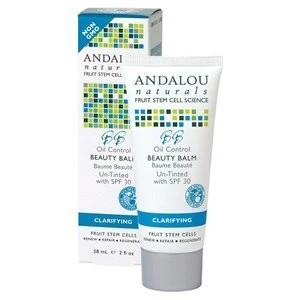 image of Andalou Naturals Argan Stem Cell BB Benefit Balm Control Beauty Balm Un Tinted SPF 30 58ml