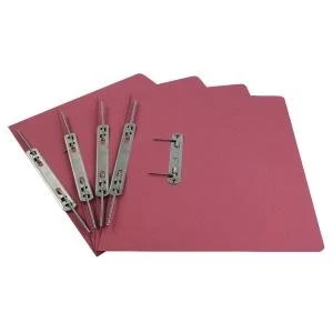 Image of Rexel Jiffex Transfer File Foolscap Pink Pack of 50 43217EAST