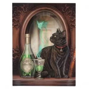 image of 19x25 Absinthe Canvas Plaque by Lisa Parker