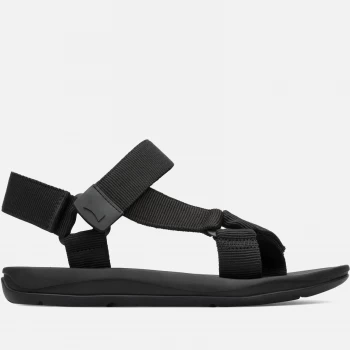 Image of Camper Mens Webbing Sandals - Black - UK 7