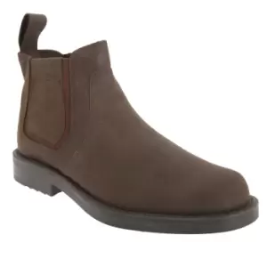 Image of Roamers Mens Twin Gusset Softie Leather Dealer Boots (8 UK) (Brown)