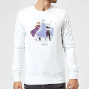 Frozen 2 Group Shot Sweatshirt - White - XXL