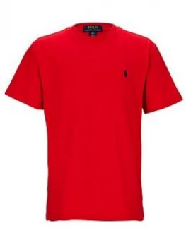 Image of Ralph Lauren Boys Short Sleeve Classic Logo T-Shirt - Red, Size Age: 14-16 Years