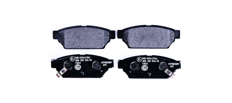 Image of HELLA Brake pad set HELLA 8DB 355 016-701