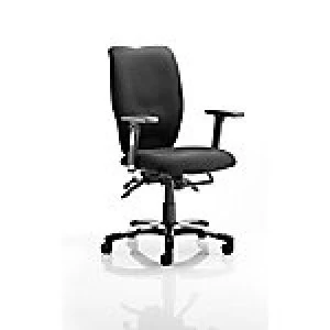 Image of Executive Chair Sierra Black Fabric With Arms
