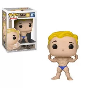 image of Fallout 76 - Vault Boy: Strength Games Pop! Vinyl Figure