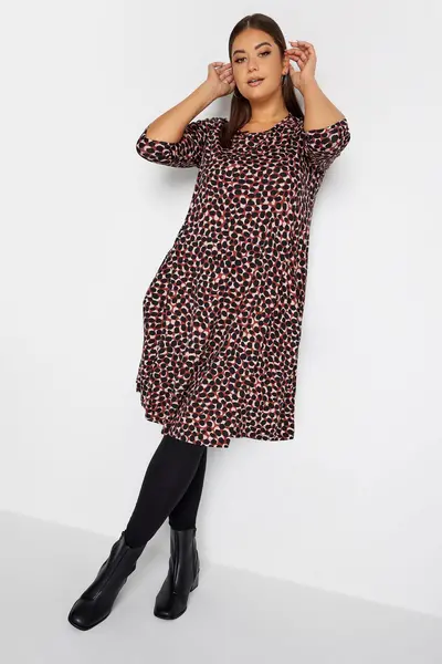 Image of Yours Drape Pocket Dress Red