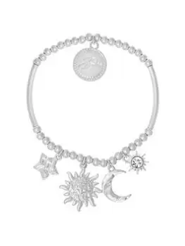 image of Bibi Bijoux Silver 'Cielo' Charm Ball Bracelet, Silver, Women