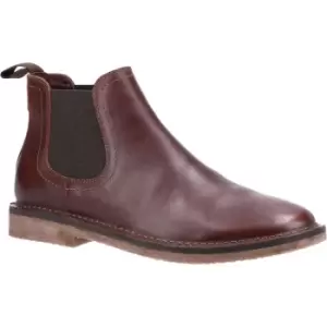 Image of Hush Puppies Mens Shaun Leather Slip On Chelsea Boots UK Size 11 (EU 46)